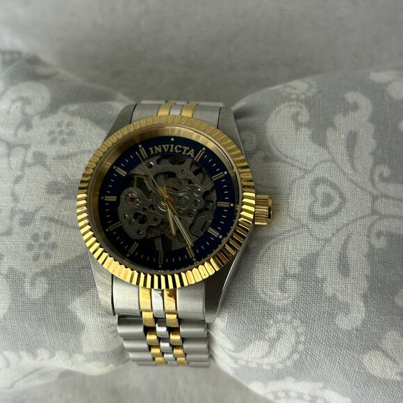 Invicta Specialty Hand Wind Blue Skeleton Dial Ladies Watch 36450 main image 8